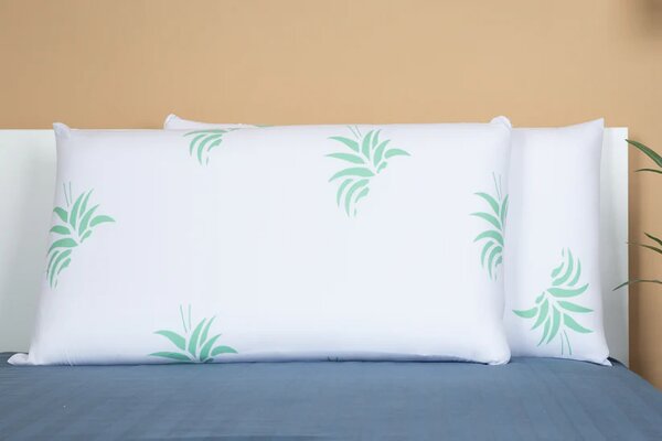 Set 2 Perne Memory Foam 40x70 cm Aloe Vera 2 bucati