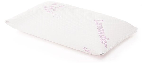 Perna Memory Foam Tricot Lavender 40x70 cm - cu ulei de lavanda pentru somn odihnitor