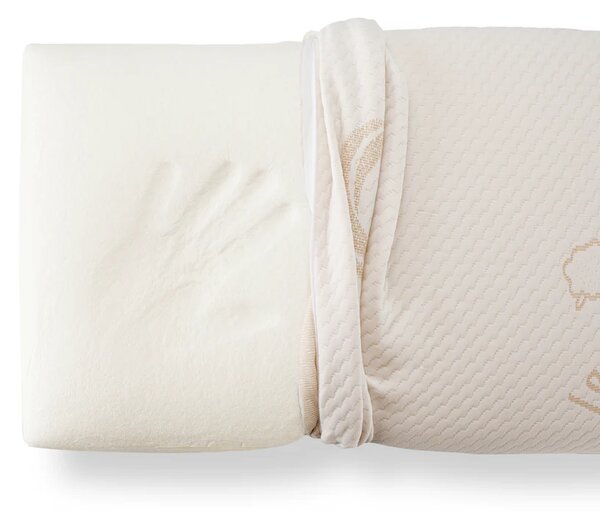 Perna Memory Foam Tricot Wool (Lana) 40x70 cm