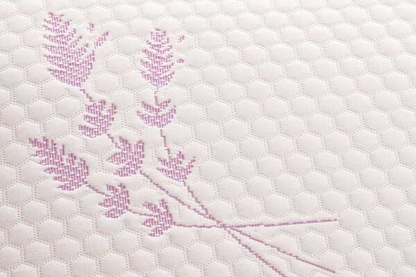 Perna Memory Foam Tricot Lavender 40x70 cm - cu ulei de lavanda pentru somn odihnitor