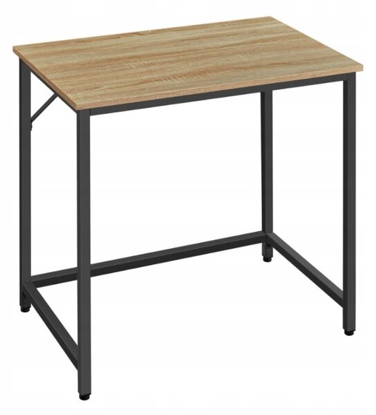Set pentru birou masa de birou TAYLOR 80x50 cm stejar sonoma + scaun de birou AVOLA VELVET albastru regal