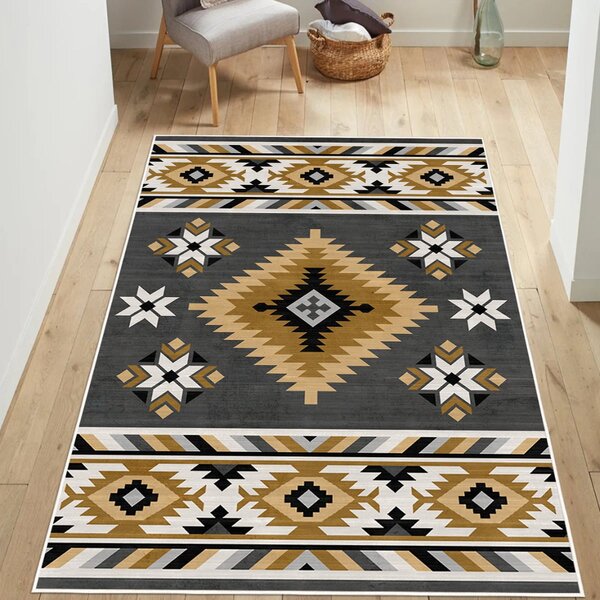 Covor camera antiderapant, Stil Boho-Chic, mai multe dimensiuni