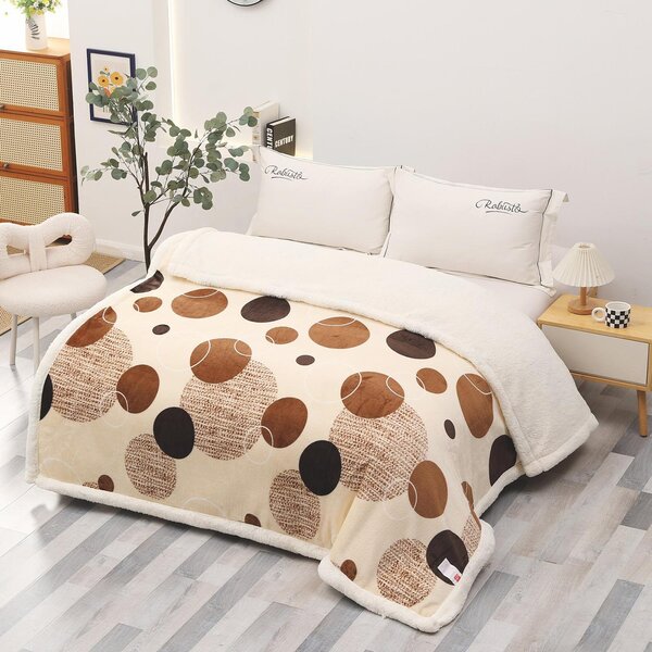 Patura pufoasa cu blanita, groasa 2.3 kg, 200x230 cm, PMB05