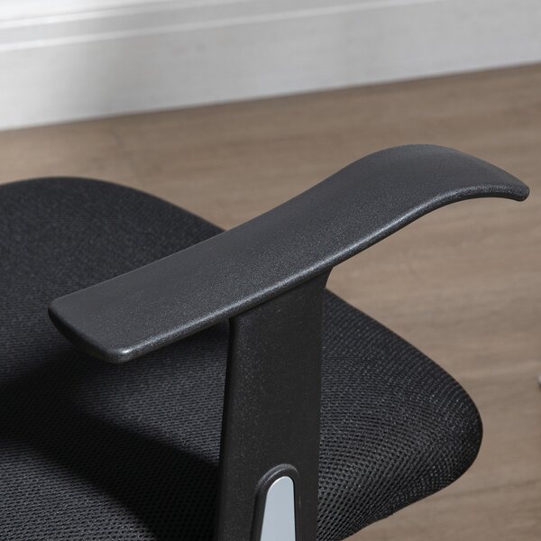 Vinsetto Scaun de Birou Ergonomic și Reglabil cu Tetieră, Negru | Aosom Romania