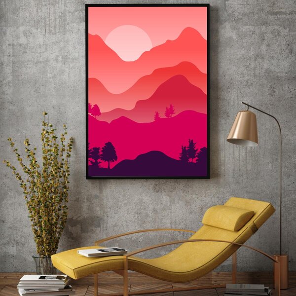 Poster - Peisaj montan (A4)