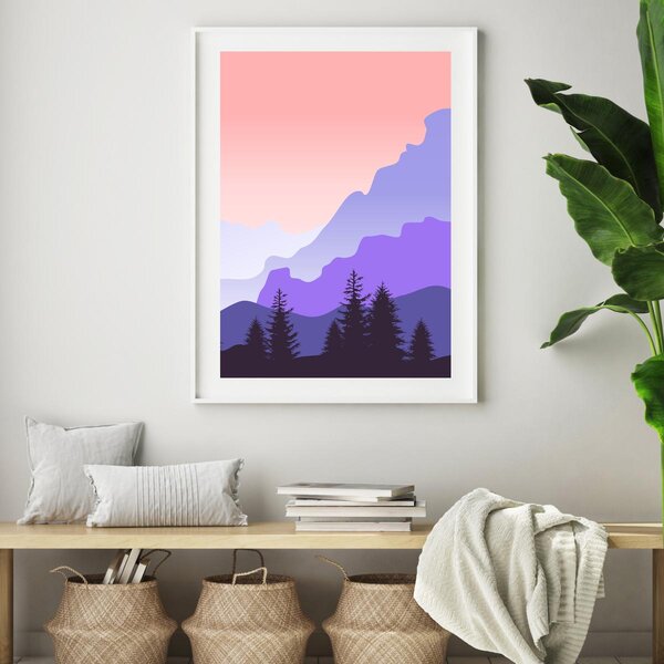 Poster - Peisaj montan (A4)