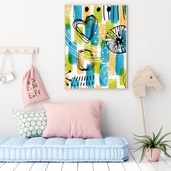 Poster - Abstracție de copii (A4)