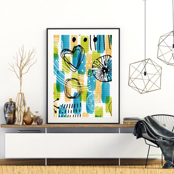 Poster - Abstracție de copii (A4)