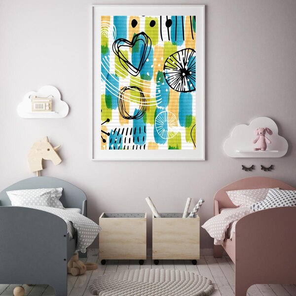 Poster - Abstracție de copii (A4)