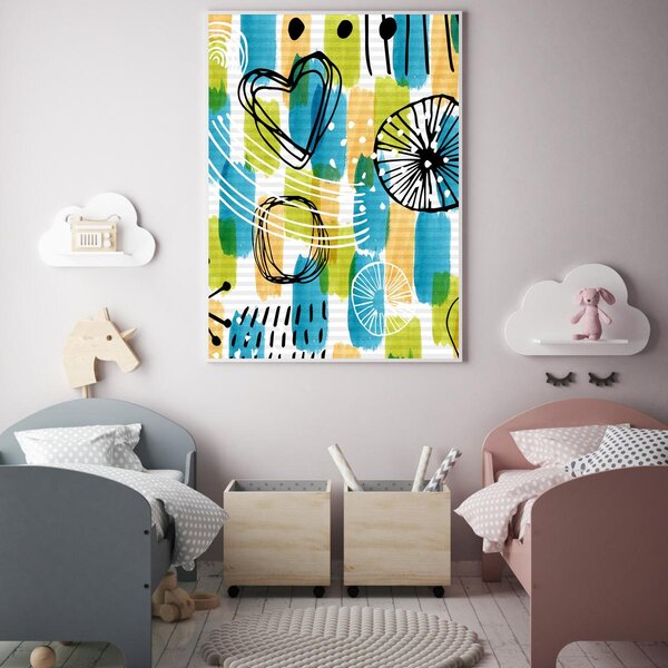 Poster - Abstracție de copii (A4)