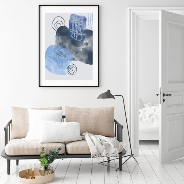 Poster - Abstracție pictată (A4)
