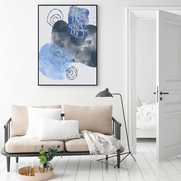 Poster - Abstracție pictată (A4)