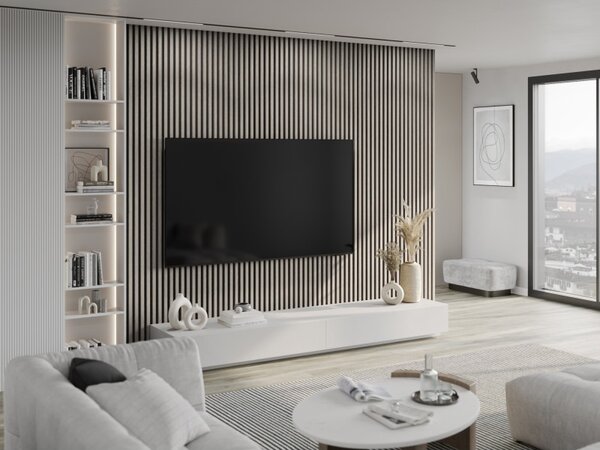 Mexen Lam-B, lamele acustice de perete 275 × 30 cm, placă HDF 4 mm, furnir tehnic, stejar frasin, S100-275307-3015-005