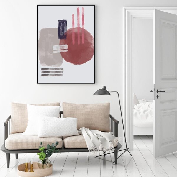Poster - Abstracție pictată (A4)
