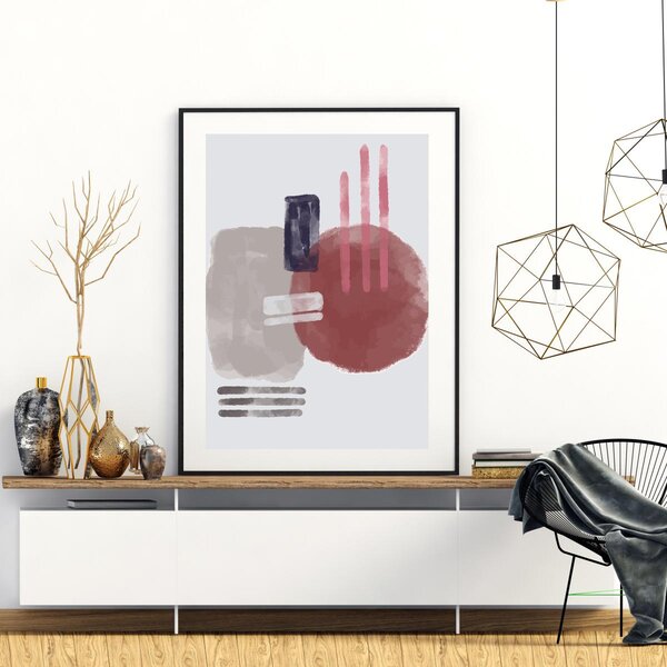 Poster - Abstracție pictată (A4)