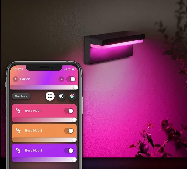 Philips 17456/30/P7 - LED RGB Aplică perete exterior Hue NYRO LED/13,5W/230V