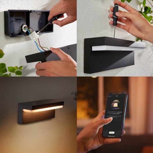 Philips 17456/30/P7 - LED RGB Aplică perete exterior Hue NYRO LED/13,5W/230V