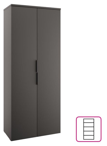 Dulap cu rafturi Alegre (antracit) . 1116206