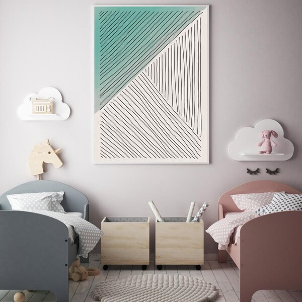 Poster - Abstracție pictată (A4)