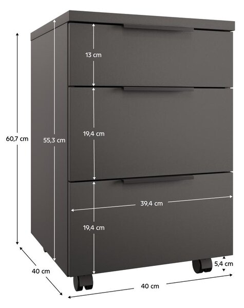Container de birou Alegre (antracit) . 1116203
