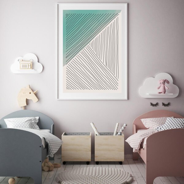 Poster - Abstracție pictată (A4)