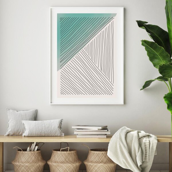 Poster - Abstracție pictată (A4)