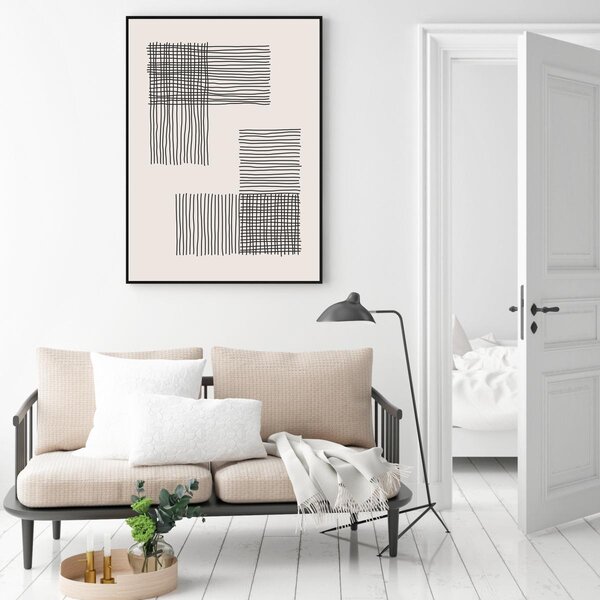 Poster - Abstracție pictată (A4)
