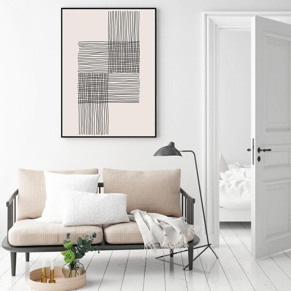 Poster - Abstracție pictată (A4)