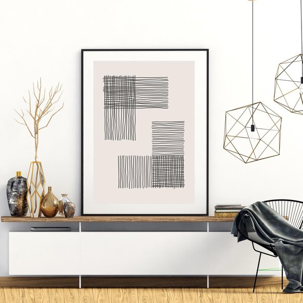 Poster - Abstracție pictată (A4)