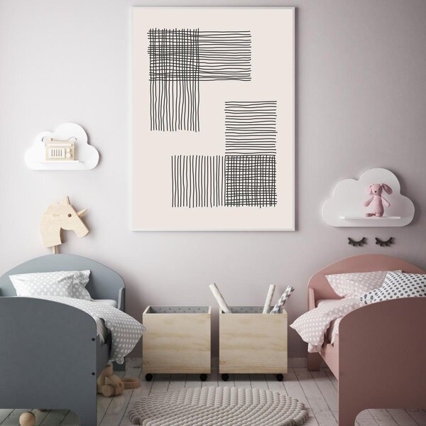 Poster - Abstracție pictată (A4)