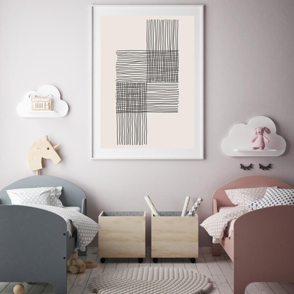 Poster - Abstracție pictată (A4)