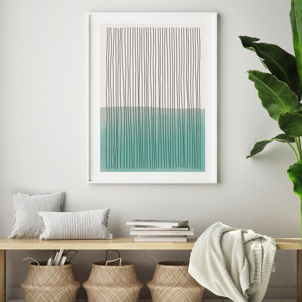 Poster - Abstracție pictată (A4)