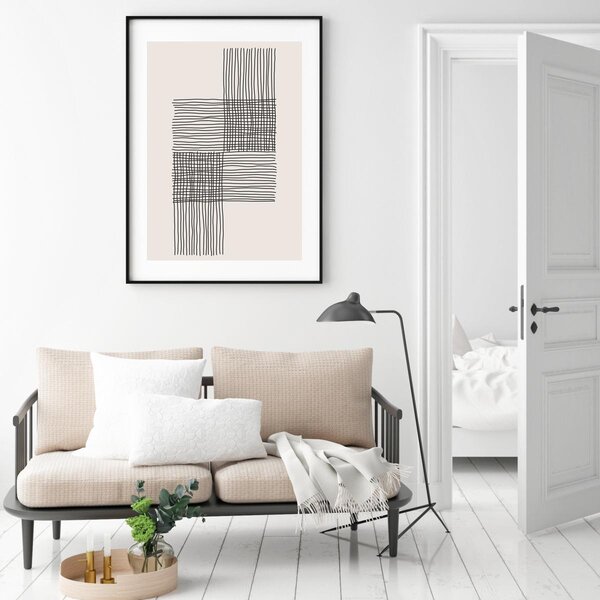 Poster - Abstracție pictată (A4)