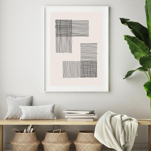 Poster - Abstracție pictată (A4)