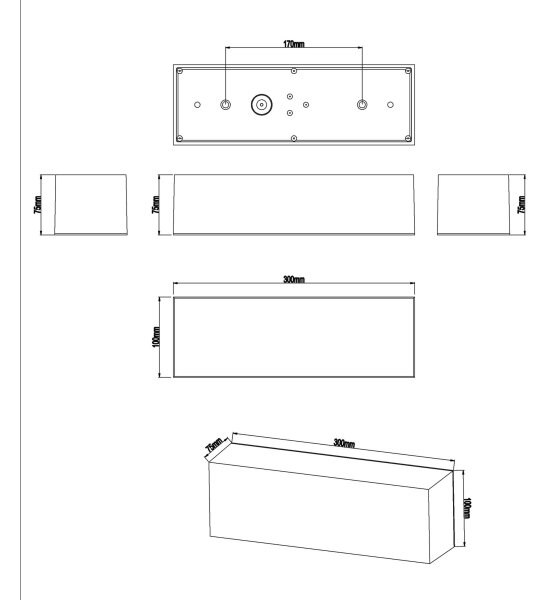 Aplică LED pentru baie Top Light BOXTER LED/12W/230V IP65 4000K