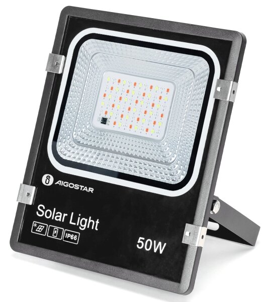 Proiector LED RGB solar dimabil Aigostar LED/50W/3,2V IP66 + telecomandă