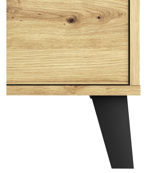 Comodă Brisas 3 (stejar artisan + negru) . 1116261