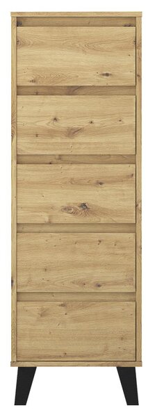 Comodă Brisas 3 (stejar artisan + negru) . 1116261