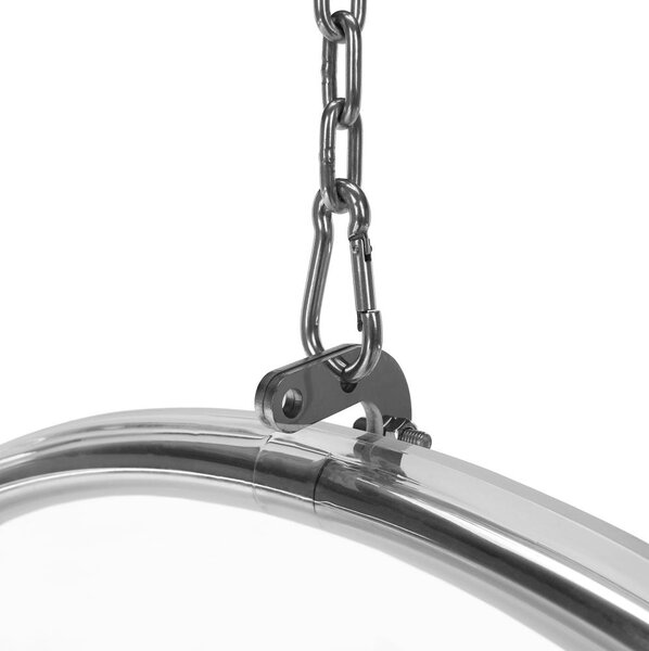Fotoliu balansoar suspendat Belgica 1 (transparent + argintiu + gri) . 1116274