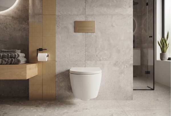 Erga Astrid, vas de toaletă suspendat 510x360x360mm, fără ramă + capac WC cu închidere silențioasă, alb, ERG-V03-ASTRID-RIM-WH
