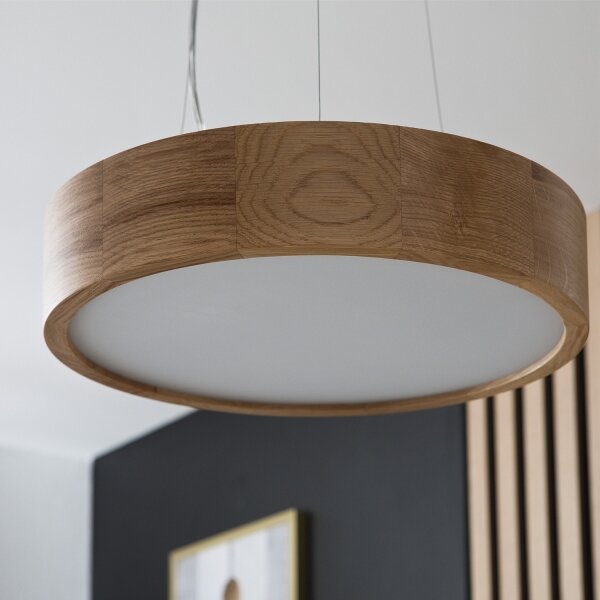 Lustră LED pe cablu Brilagi CARVALHO 2xE27/60W/230V stejar d. 37 cm