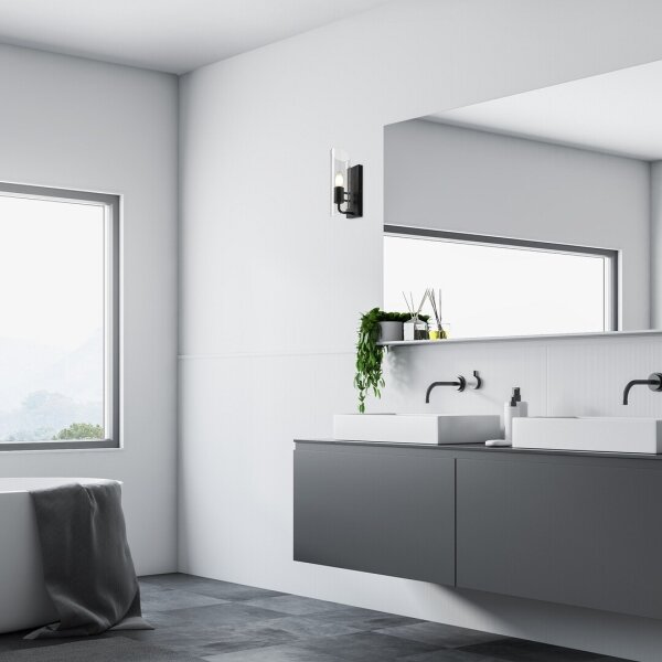 Aplică pentru baie Rabalux 75027 TEODORO 1xE14/12W/230V IP44 negru