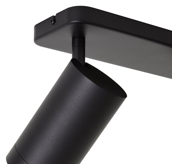Plafonieră modernă neagră cu 2 lumini GU10 70mm - Jeana Luxe