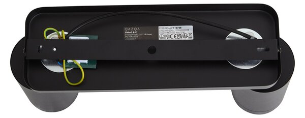 Plafonieră modernă neagră cu 2 lumini GU10 70mm - Jeana Luxe
