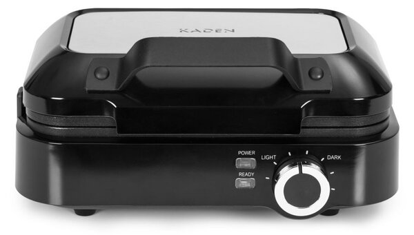 Aparat pentru vafe, aparat pentru vafe cu plăci antiaderente - 1200 W cu control al temperaturii