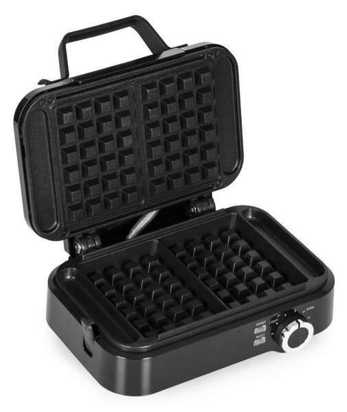 Aparat pentru vafe, aparat pentru vafe cu plăci antiaderente - 1200 W cu control al temperaturii