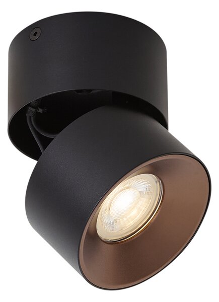 Spot aplicat modern negru GU10 50mm orientabil - Echo