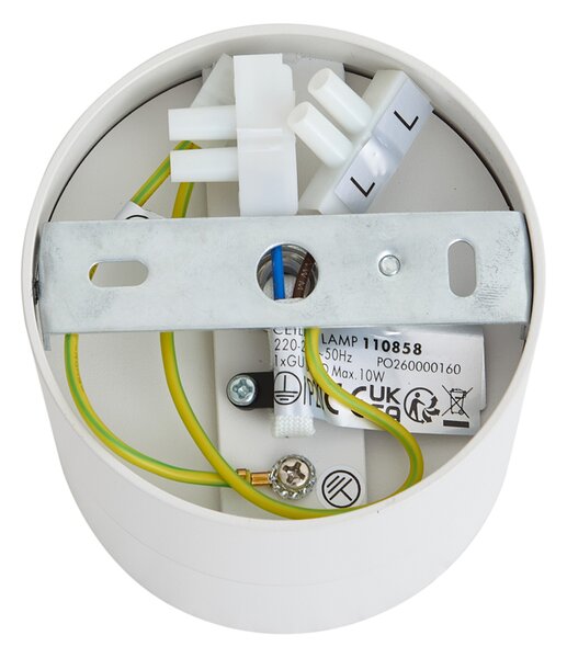 Spot aplicat modern alb GU10 50mm orientabil - Echo