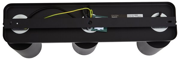 Plafonieră modernă neagră cu 3 lumini GU10 70mm - Jeana Luxe