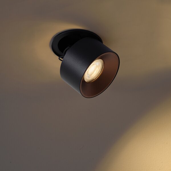 Spot încastrat modern negru GU10 50mm - Echo